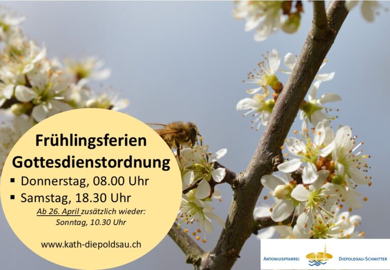 Gottesdienstordnung Frühlingsferien