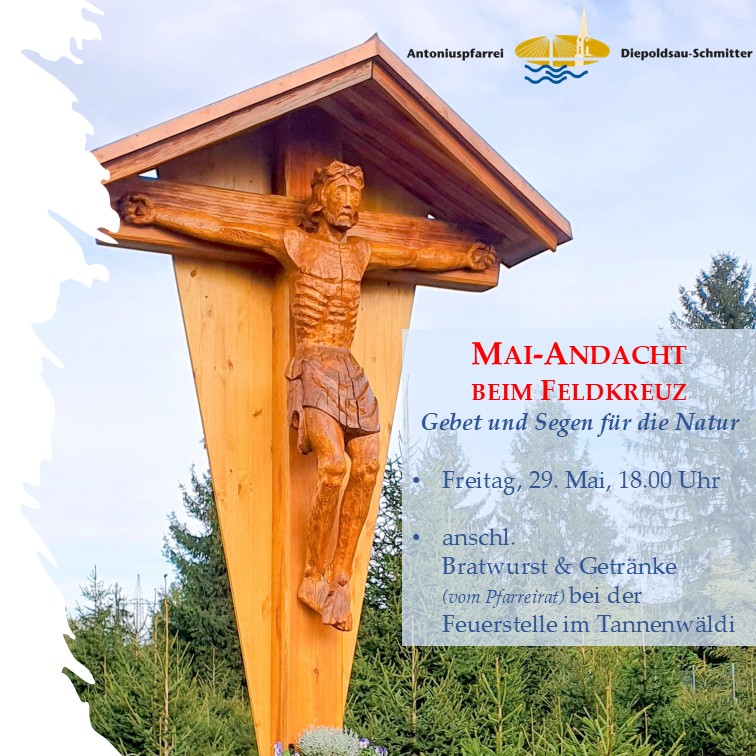 Maiandacht beim Feldkreuz